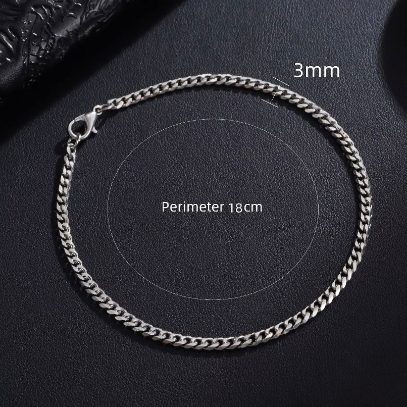 Nieuwe Trendy Cubaanse Mannen Armband Klassieke Rvs 3/5/7/9mm Breedte