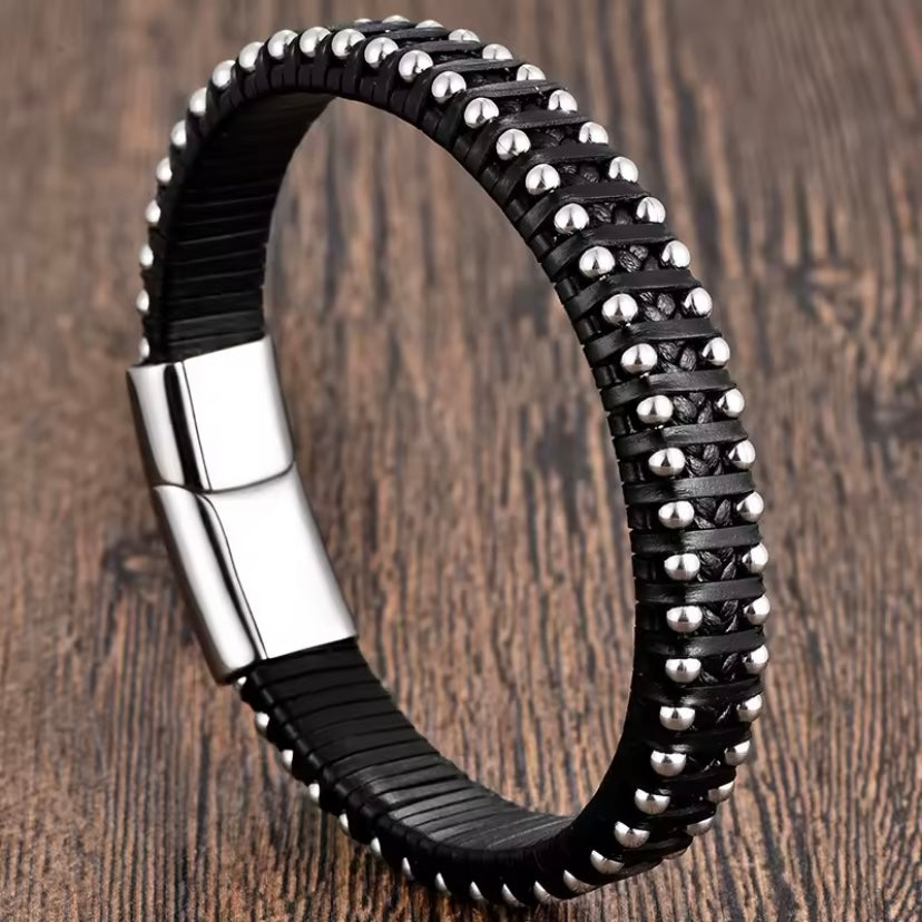 Gevlochten Herenarmband – 21 cm - In de stijl van de armband die Peter R. de Vries droeg