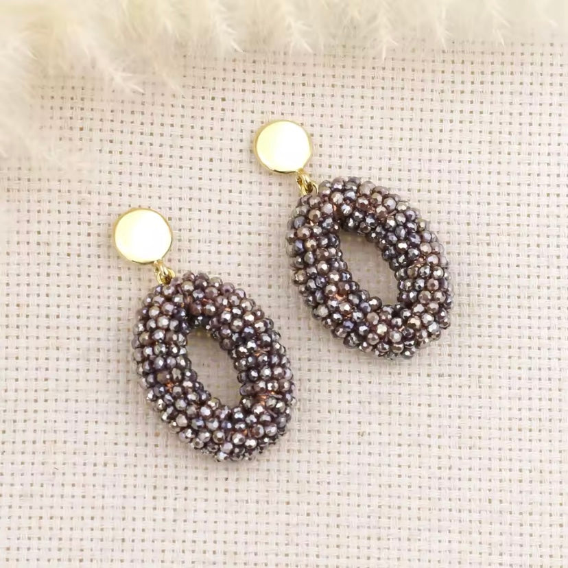 Handgemaakte Kristallen Kralen | WIKEND™ | Ovale Oorbellen voor Vrouwen