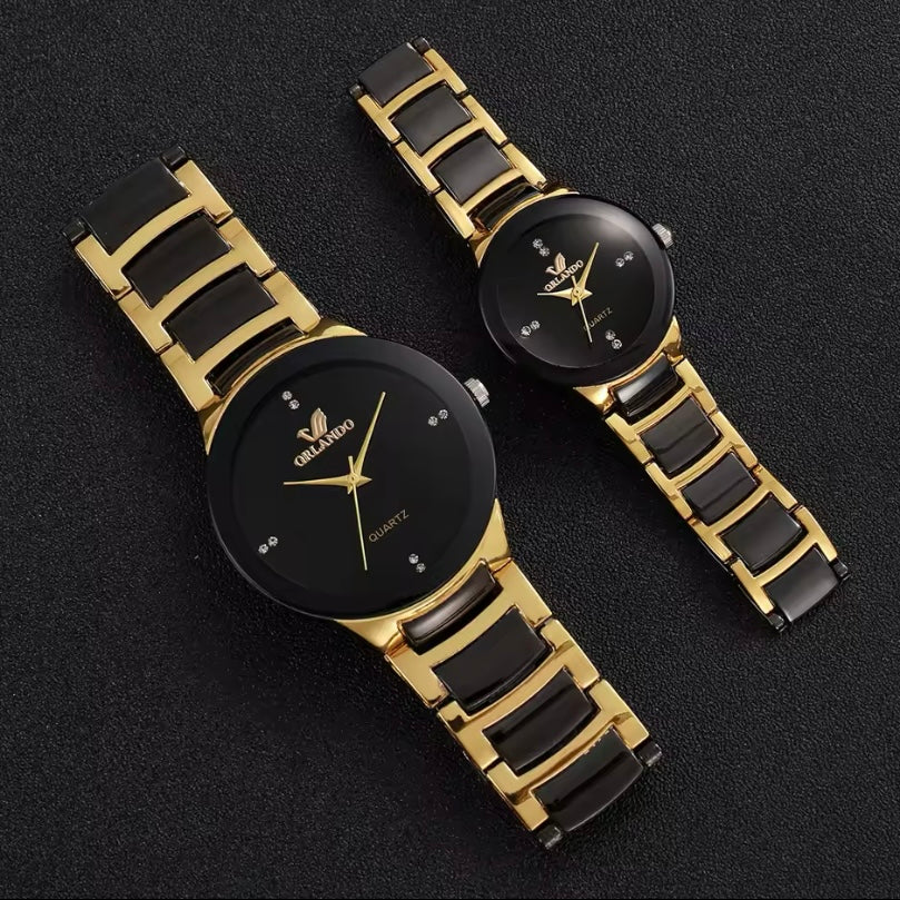 Minimalistisch Rond Heren & Dames Horloge + Gratis 2 Yin-Yan armband