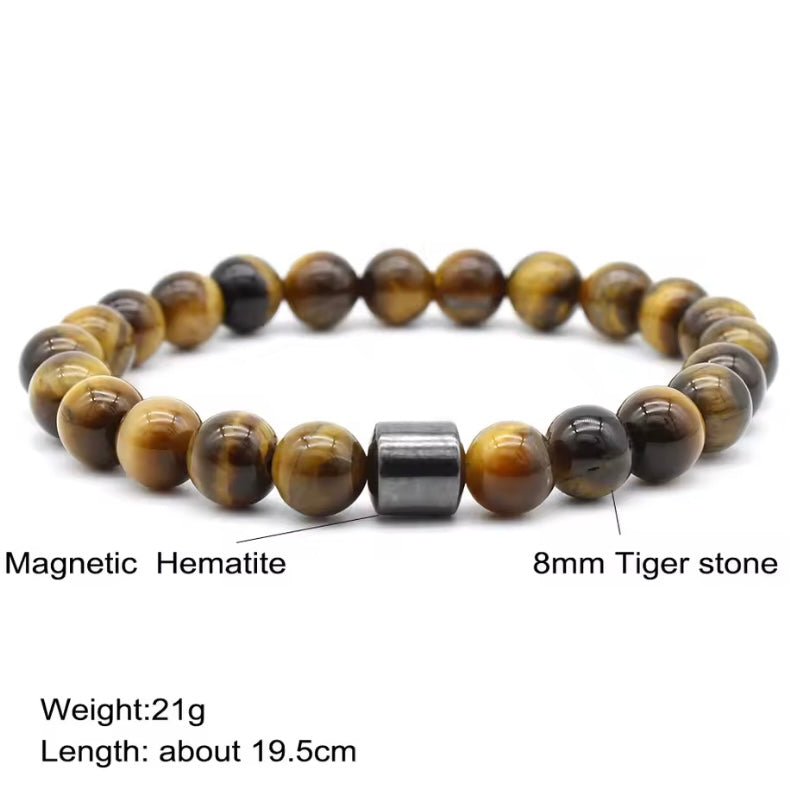 Nieuwe collectie – Handgemaakte armbanden van tijgeroog natuursteen met magnetisch hematiet