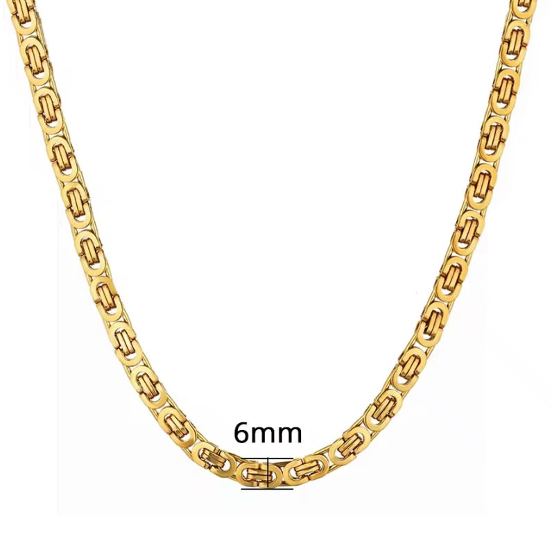 Vintage Byzantijnse Ketting – Goud & Zilver voor Mannen en Vrouwen