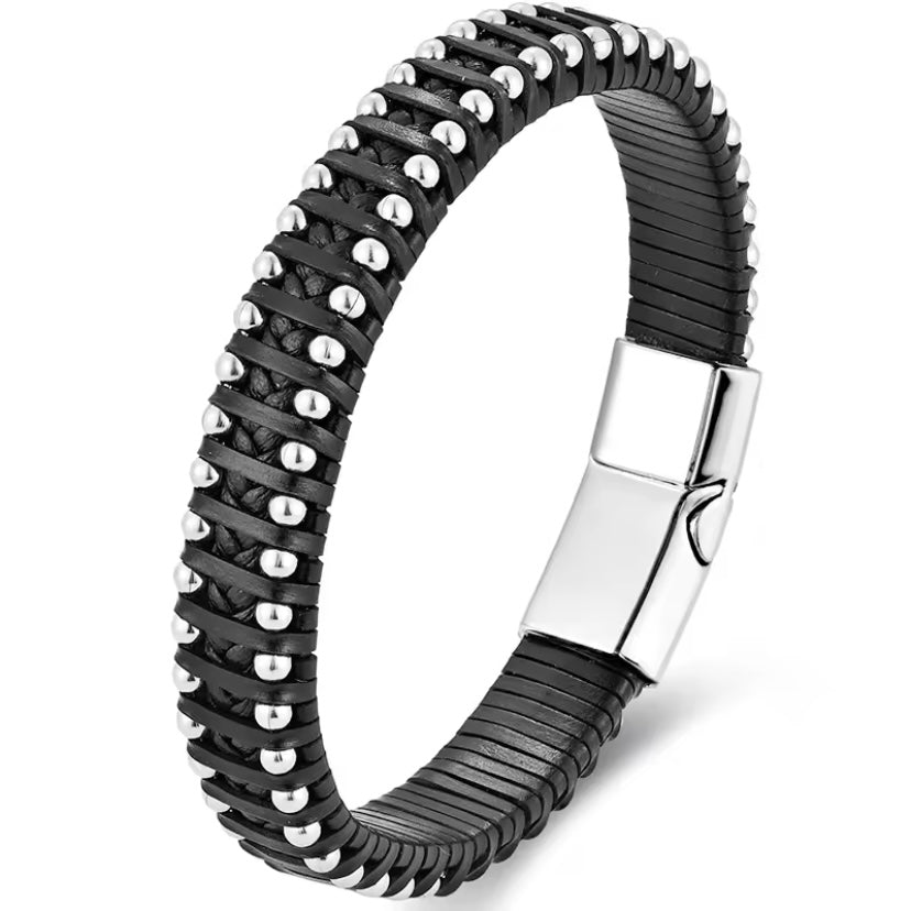 Gevlochten Herenarmband – 21 cm - In de stijl van de armband die Peter R. de Vries droeg