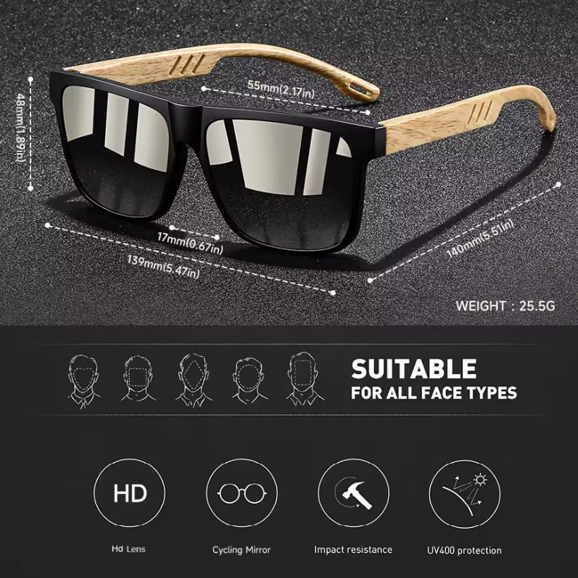 Sportbril Wood