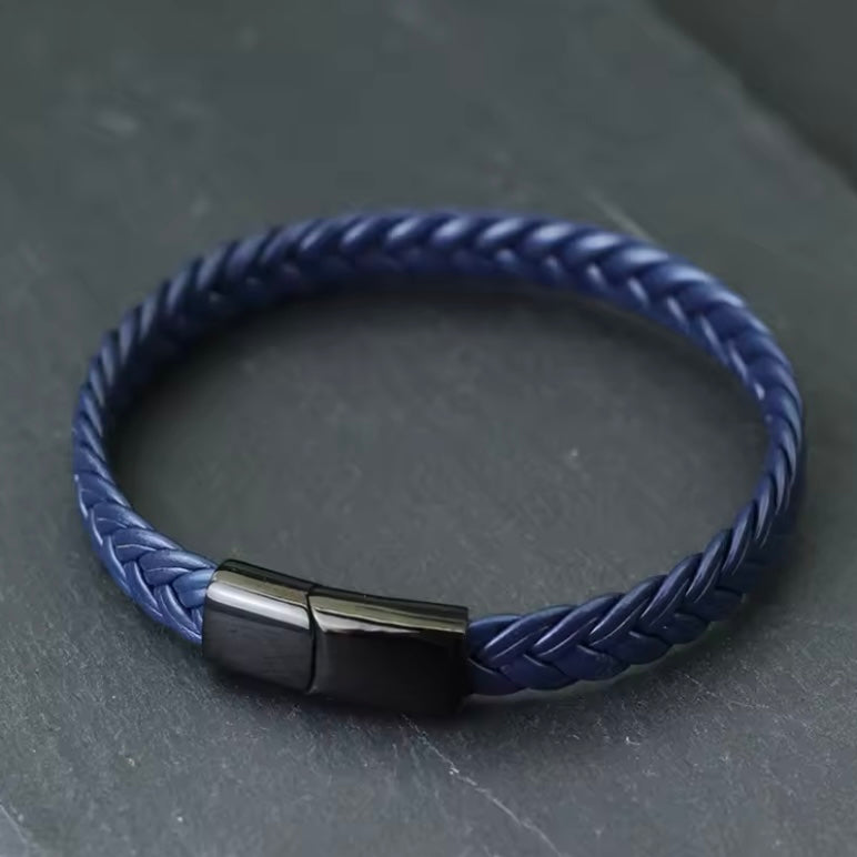 Vandro™ Gevlochten Leren Armband voor Mannen – Bijoux Homme Stijl