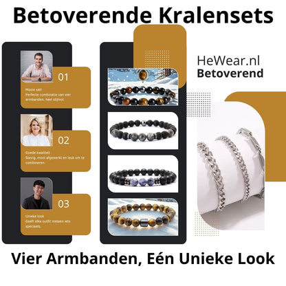 Aureli Beads – Betoverende Armbanden Set in Vierlagen