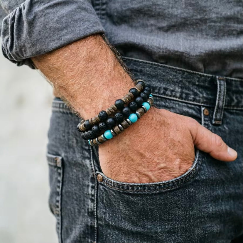 3 set heren kralen armband