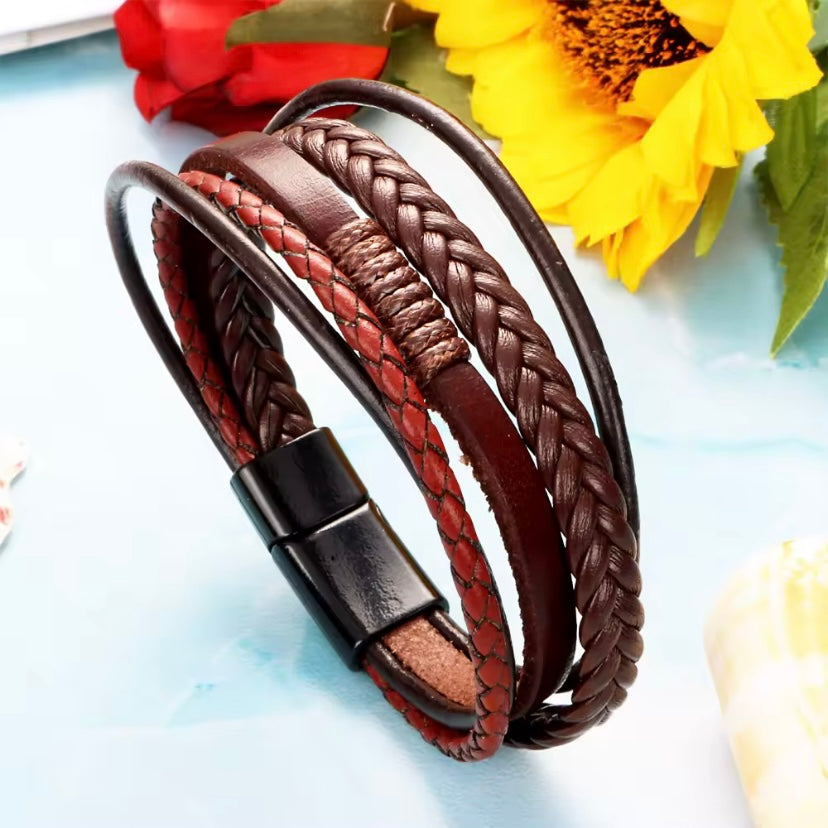 Echt Lederen Bangle Armband