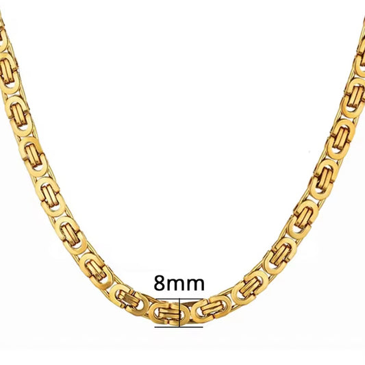 Vintage Byzantijnse Ketting – Goud & Zilver voor Mannen en Vrouwen