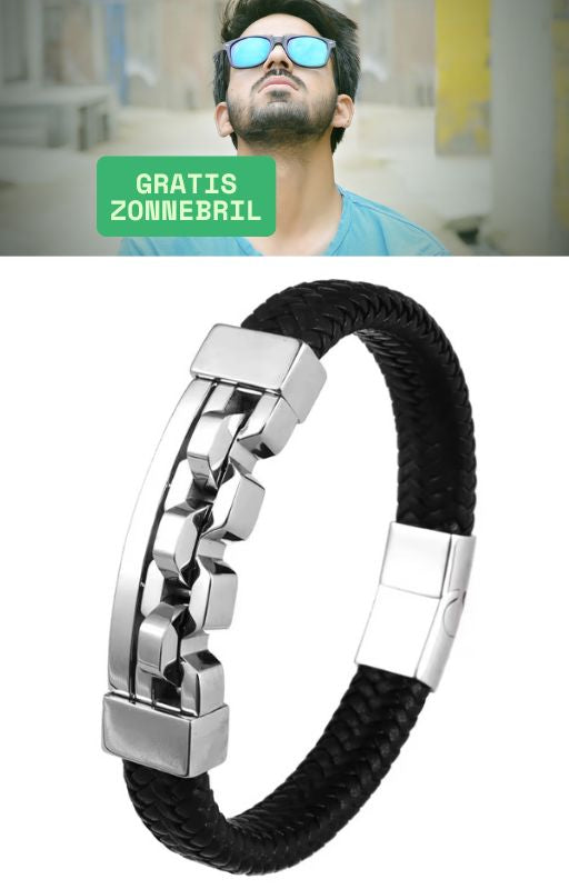 Luxe Herenarmband + Zonnebril