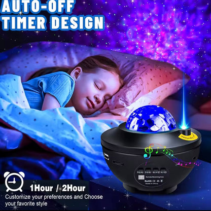 Galaxy Sterrenprojector met Muziek & Bluetooth