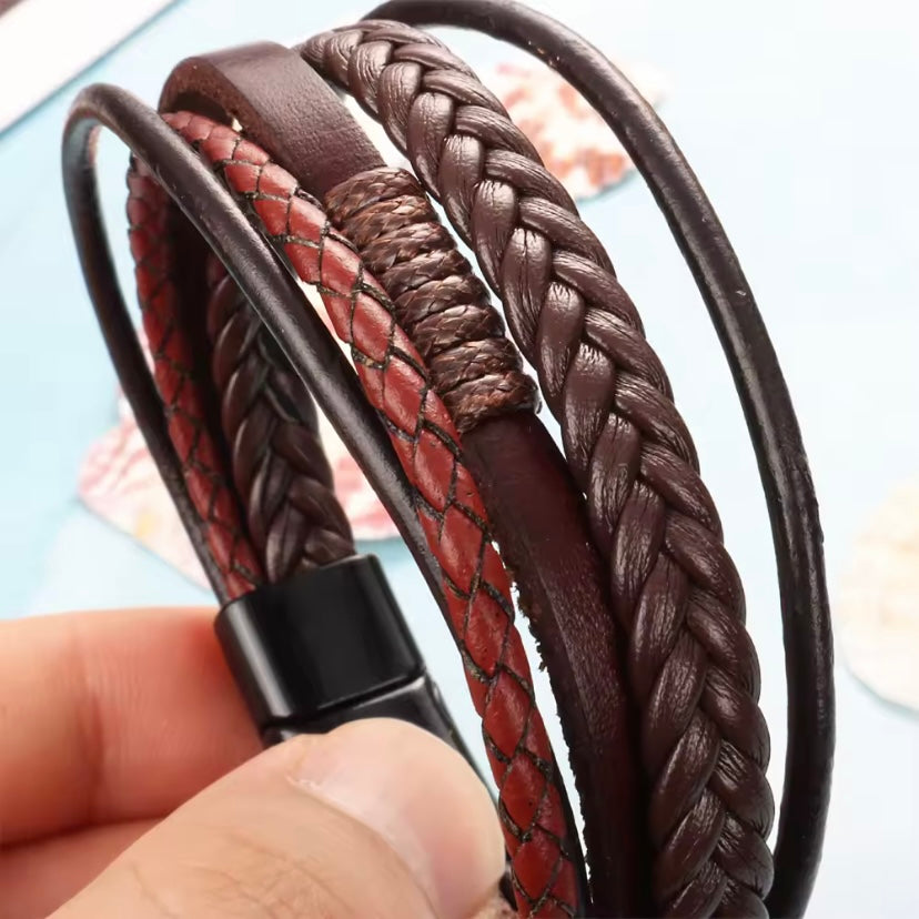 Echt Lederen Bangle Armband