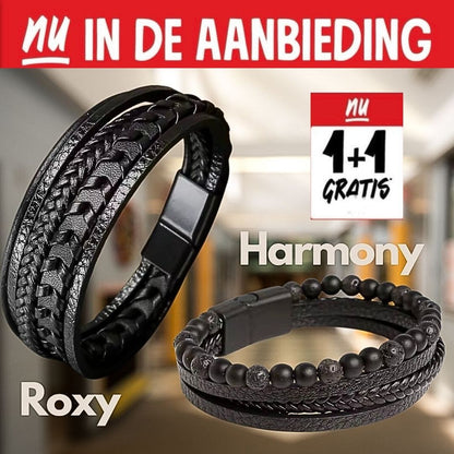 Twee Leren Herenarmbanden, Eén Betalen