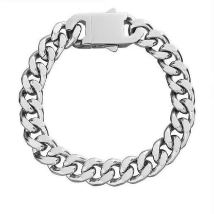 Hiphop-Chic: Vierzijdig Geslepen Cubaanse Ketting-Armband!