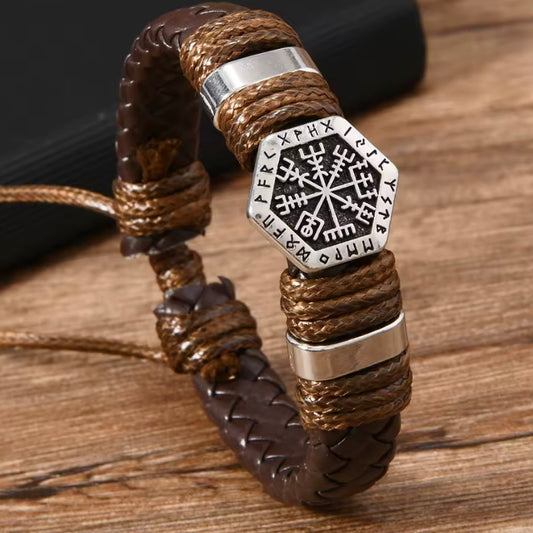 Royalist™ Lederen herenarmband