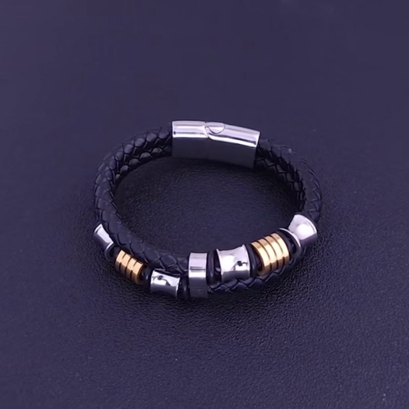 Charme Lederen Armband G - 23/25 cm