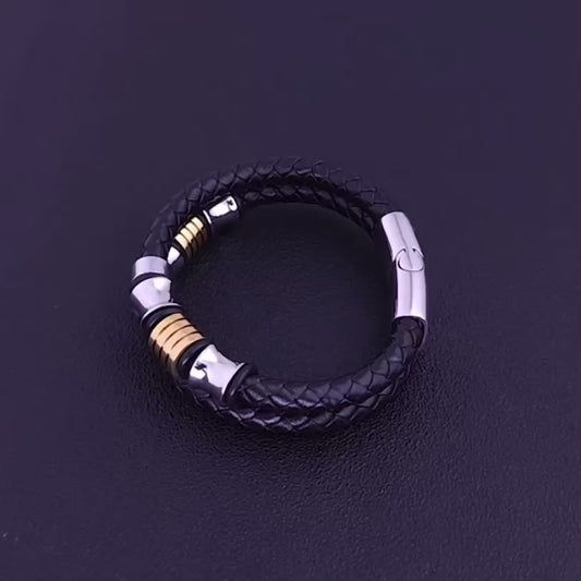 Charme Lederen Armband G - 23/25 cm